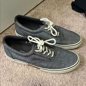 Sperry Gray Canvas Sneakers